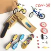 1SET MINI SCOOTER اثنين من عجلة الأطفال S Toys Teys Tears Finger Fingerboard Fingerboard Skateboard Kids Kids 220608