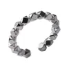 Ringe aus 100 % 925er-Sterlingsilber für Damen, geometrische Perlen, Glücksring, offene Größe, Herstellung von Schmuck, Geschenk, Party, Verlobung