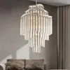 American Tassels Crystal Chandeliers Lights Fixture European Romantic Classic Chandelier LED Lamp Hotel Villa Home Indoor Lighting Bedroom Living Room Droplight