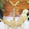 Livre d'or de mariage personnalisé avec initiales et Date de MrMrs, livre d'or de mariage en forme de cœur 3D, décoration Unique de mariage, livre d'or de mariage rustique et doux D220618