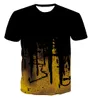 22SS herr t-shirts mode märke sommar ny trend mens och kvinnor sommar t-shirt street topp europeisk och amerikansk stor bläck tryck 3d kort ärm män storlek m-5xl