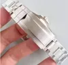 Luksusowe męskie zegarek szare szafir szklarki szklany pasek ze stali nierdzewnej Automatyczny ruch mechaniczny 116622 40 mm mężczyzn zegarki jachtowe