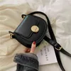 HBP Crossbody Bag Control Color Pu Leather S للنساء مستديرة مستديرة للسيدات الكتف المحافظ وحقائب اليد 2022 تصميم بسيط 220727