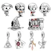 925 Silver Fit Pandora Charm 925 Bracelet Harrys Collection 925 Sterling Silver Beads charms set Pendentif DIY Fine Beads Jewelry