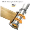 Professional Curler 2 1 Düzleştirici Körçi Styler Çok Saç Styling Aracı Fırça ile Düz Demir L220805