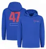 Sweat-shirt à capuche avec demi-fermeture éclair pour pilote de course de formule 1, équipe F1 2023, surdimensionné, personnalisé, printemps-automne