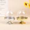 Party Decoratie 4 stks Clear Candy Boxes Small Cake Holder Box Tray Cup Wedding Dessert Table Decorationparty