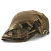 Berets Classic Camoflage Sboy Caps for Men Casual Boinas Golf Hats Outdoor Retro Baker Boy Hat Mężczyzna Regulowany Cabbie Cap Man Hatberets