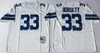 Throwback Mitchell en Ness Football 8 Troy Aikman Jersey 75th 21 Deion Sanders 22 Emmitt Smith 33 Tony Dorsett 54 Randy White 88 Michael Irvin 12 Roger Staubach ncaa