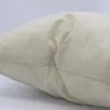 Fino em branco de travesseiros sublocaciais bEIGE por atacado 100% de poliéster como capas de almofada de linho usadas para impressão térmica de transferência térmica 220517