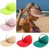 Summer Sun Visor Antiultraviolet Elastic Hollow Top UV Hats Casual Sunscreen Caps Fishing Sports Cap Outdoor Shading 220627