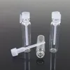 1000st/parti 1 ml 2 ml 3 ml glas parfymflaskflaska mini provflaskor kosmetisk behållare