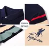 Erkek Polo Gömlek Kalitesi% 95 Pamuk Nakış Golf Gömlek Erkek İş Moda Şeritleri Üstler Yaz Kısa Kol Giyim D220618