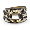 Bracelets porte-bonheur couches en cuir PU enveloppé bracelets léopard pour femmes imprimé Animal Style Punk Boutique bijoux en grosCharme Lars22