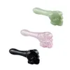 Chinafairprice Y068 Colorful Smoking Pipes About 4 Inches Tobacco Skull Bowl Spoon Glass Pipe Side Air Hole Smooth Airflow