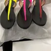 2022 Sandali estivi da donna Infradito Pantofola Moda Scivoli in vera pelle Catena di metallo Scarpe casual da donna