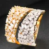 GODKI Luxury Crossover Chic Bold Statement Anelli con pietre di zirconia 2020 Gioielli per feste di fidanzamento da donna di alta qualità