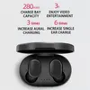 TWS Wireless Blutooth 5.0 hörlurar Buller Avbrytande headset Hifi Stereo Sound Music In-Ear Earskydd för Android iOS iPhone Samsung Huawei Alla smartphones