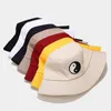 Berets Punk Yin Yang Print Couple Bucket Hat Outdoor Travel Caps Chic Casual Sun Cap Hats For Women Teenage Hair Accessories 2022Berets