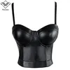 Wechery Women Leather Corset Top Bustier Bustier Gótico Push Up Corpete Sexy Lingerie Corselet Party curto Camis Plus Tamanho 6xl 220524