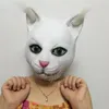 Maschere per feste Halloween Cute Realistic Cat Latex Mask Adult Full Face Latex Mask H 220823