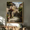 Paintings Retro Garden Landscape Flower Oil Painting Print On Canvas Nordic Poster Wall Art Picture For Living Room Home Decoration Decor