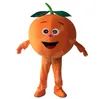 Halloween Orange Mascot Costume Cartoon Anime Tema Personagem adultos Tamanho do Natal A publicidade ao ar livre