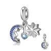 925 Silver Fit Pandora stitch Bead Peace and Heath Evil Eye on Hand Charms Pulsera Charm Beads Dangle DIY Jewelry Accessories
