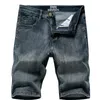 Summer Men's Denim Shorts Classic Black Blue Thin Section Fashion Slim Business Casual Jeans Male Brand 2203212747