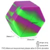 Flaskor förvaring liten hexagonal form silikonlådor som röker oljebehållare burkar