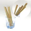 De boa qualidade 20cm reutilizável cor amarela bambu canecas palhas eco amigável handcrafted drinkware natural bebendo palha RRA12734