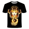 T-shirts pour hommes 3d mode drôle singe graphique T-shirts été décontracté motif animal hommes chemise Hip Hop imprimer à manches courtes hauts