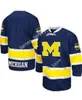 Хоккей в колледже 2022 NCAA Custom Michigan Wolverines College Hockeyed Hockey Jersey 74 Nicholas Boka 2 Люк Мартин 13 Джейк Слакер 33 Джозеф Чеккони Макки