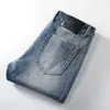 Jeans pour hommes classique de luxe Designer Summer Slim-Fit Stretch Jean Pantalon Patch Slim Eau recyclée de haute qualité Simple Généreux Casual Denim Plus Size 28-38