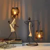 Titulares portadores de vela de metal Acessórios para decoração de casa Africano Candlesticks para lustres decorativos Centerpieces de casamento 220628