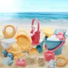 Giocattoli da spiaggia per bambini 5-17pcs Giocattoli da gioco per bambini da spiaggia Giocattoli per bambini Sandbox Set Kit Giocattoli estivi per giochi da spiaggia Giochi d'acqua con sabbia Carrello da gioco 220527