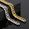 11 mm 24inch zilver/ goud roestvrij staal Miami Cuban Link ketting ketting heren geschenken sieraden