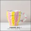 Kupalar içecek mutfak yemek bar ev bahçesi yüksek değerli kupa içme su fincanı kişilik yaratıcı seramik kahve el dhzwa