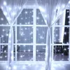 Solar Lamp LED Strings Lights Outdoor 3x3m 300LED Fairy Strip Curtain String Lights for Window Christmas Party Garden Garland Holiday Lighting