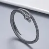 Designer Snake Bracelets Mens Open Bracelet Bangle Designers Luxury Womens Hard Animal Bracelet Jewelry Women G Silver Carved Bracelets 2204154D