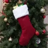 46 cm kerstkous hangende sokken Xmas rustieke gepersonaliseerde kousen Kerst Snowflake Decorations Family Party DD