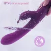 Sex toy masseur Glo Classy Look Réaliste Gode 3in1 Doux Double Tête Adulte Jouets Chatte Clito g Spot Sucer Vibrateur Masturbation