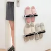 Clothing & Wardrobe Storage Slipper Rack Wall Mount Bathroom Bedroom Shoe Hanging Holder Organizer Toilet Door Towel ShelfClothing