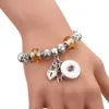 925 Plata esterlina Cuelga el encanto Botón a presión Joyería Pulsera Amor Cruz Árbol Estrella de mar Cuentas clave Grano Fit Pandora Charms Pulsera Accesorios de joyería DIY