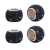 Décorations intérieures 4 pièces pièces de véhicule mignonnes décoration de siège SUV accessoires de voiture en cristal scintillant camion universel appui-tête collier anneau charmsin