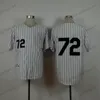 Mens 72 Carlton Fisk Baseball Jerseys Vintage 1993 Stitched Jersey Grey Blue Black Shirts