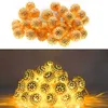 Strings Navidad Decor 2m 5m Diameter 2.5cm Warm Light Morocco LED Ball String Christmas Decorations For Home Wedding Fairy GarlandLED String