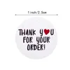 Gift Wrap "THANK You For Your Order"Sticker Envelope Sealing Labels Sticker Custom Stationery Packing Business SupplyGift