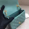 10A Top quality mini flap bag Sheepskin and caviar skin 17cm A35200 woman shoulder bagss luxurious crossbody bag fashion chain bags designer bags purse With box C005