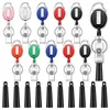 Keychains Elastic Silicone Retractable Pencil Holder Duty Pull Pen For Woodwork Keychain Case Enek22